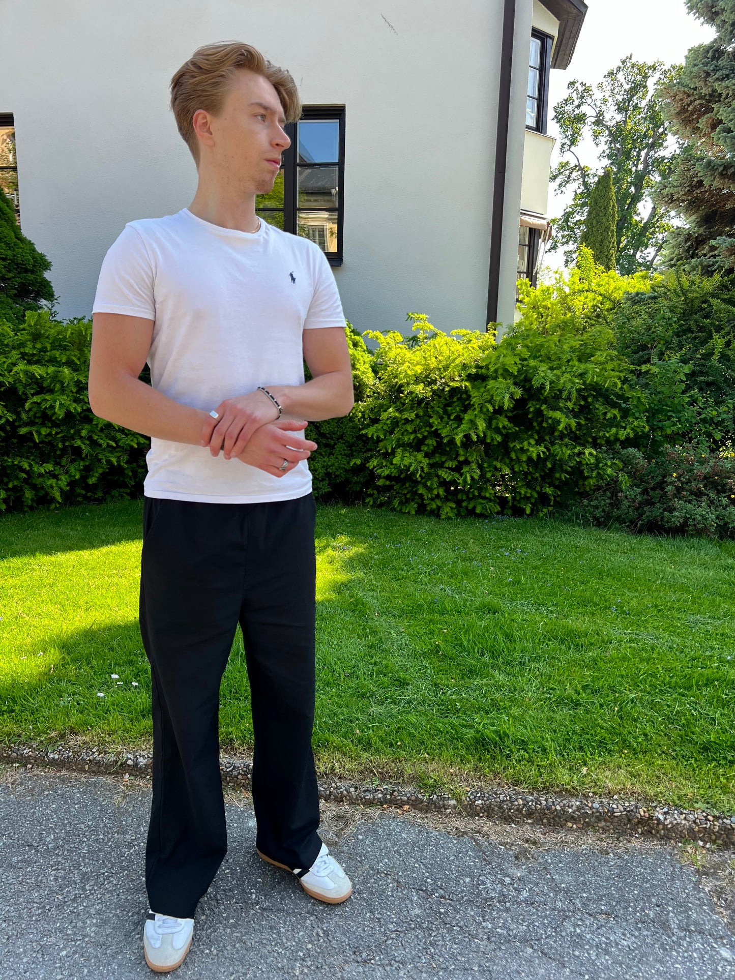 Linnebyxor Svart