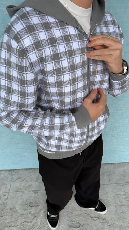 Zip Hoodie Cement Gray